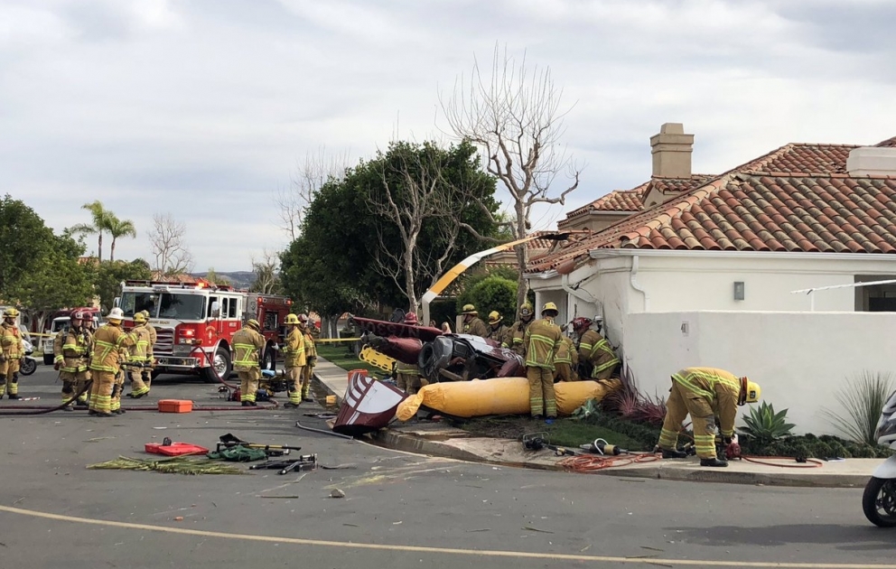 Beim Absturz eines Helikopters in Kalifornien sind drei Menschen getötet worden