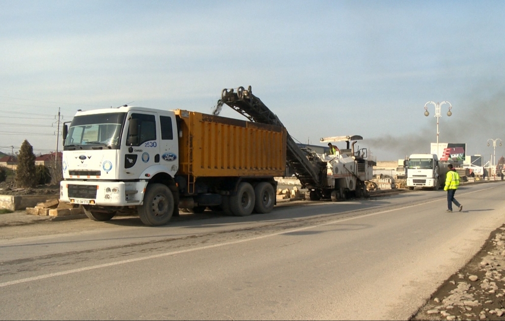 Xaçmaz-Xudat yolu bərpa olunur