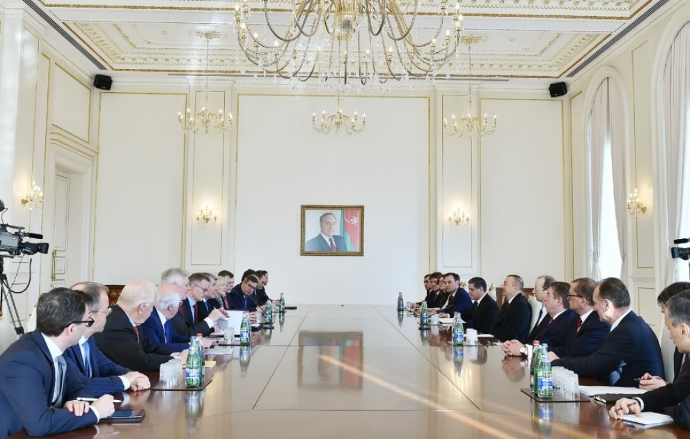 President Ilham Aliyev received delegation of Germany's Committee on Eastern European Economic Relations