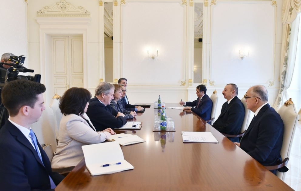 President Ilham Aliyev received US delegation