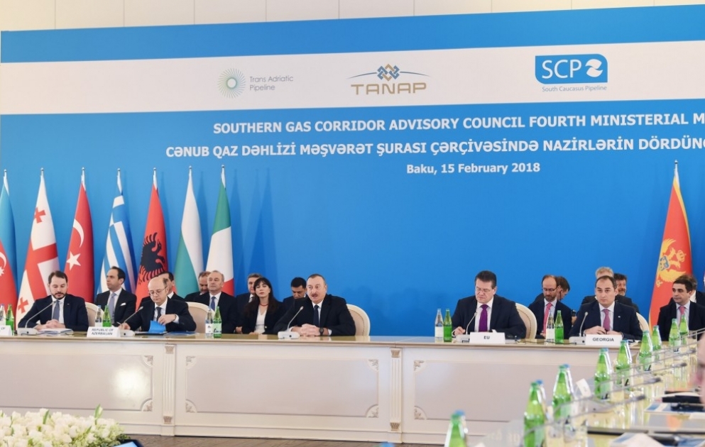 В Баку в рамках Консультативного совета Южного газового коридора проходит четвертое заседание министров