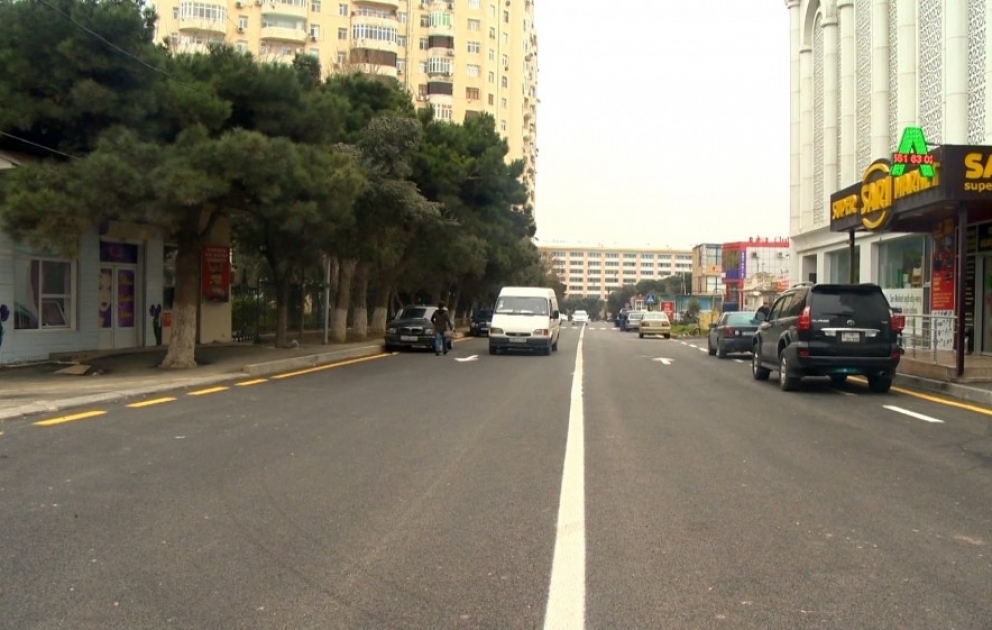 Binəqədi rayonunda daha bir küçənin yenidən qurulması yekunlaşır