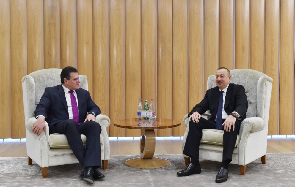 President Ilham Aliyev met with European Commission Vice-President for Energy Union Maros Sefcovic