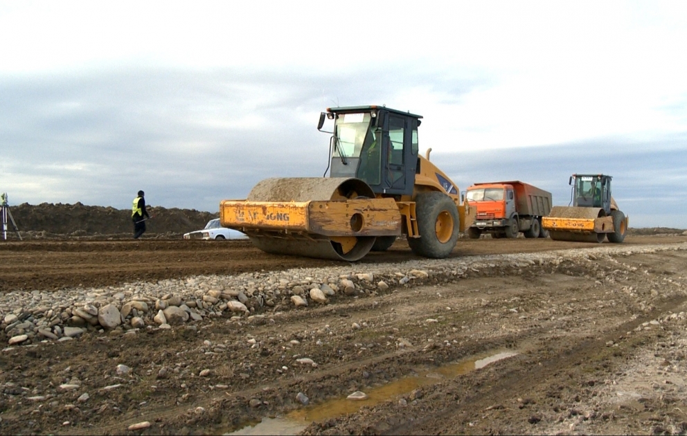 Şabranda 39 km-lik kəndlərarası yolda müasir yol infrastrukturu yaradılır