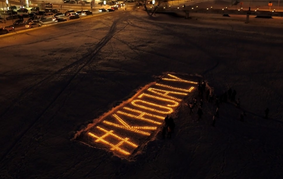 Dozens show up for Justice for Khojaly ‘flashmob’ In Lithuania