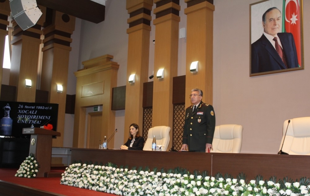 FHN Akademiyasında Xocalı soyqırımının qurbanlarının xatirəsi anılıb