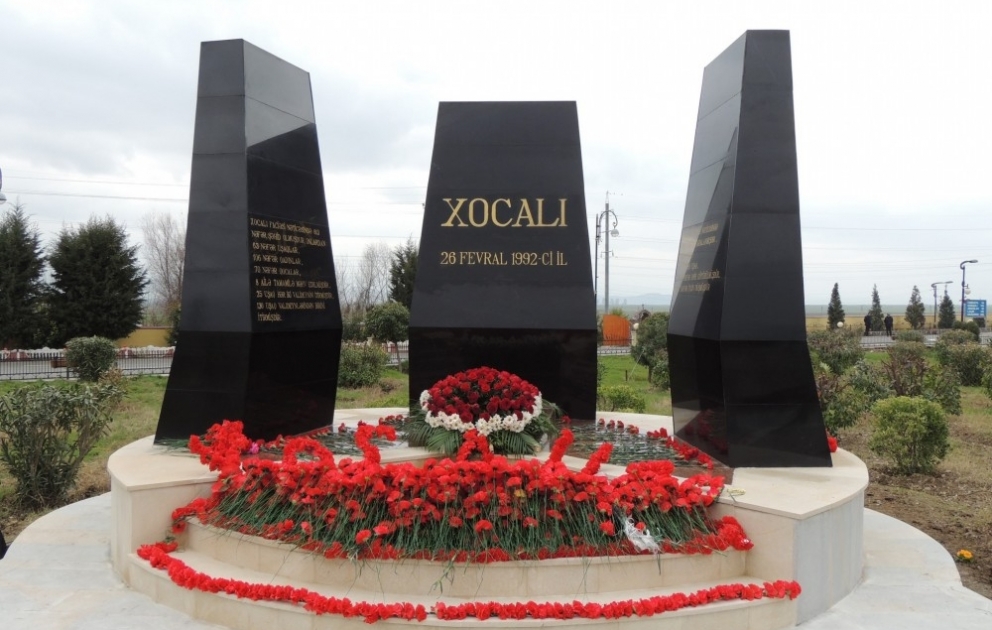 Horadizdə Xocalı soyqırımı abidəsi açılıb