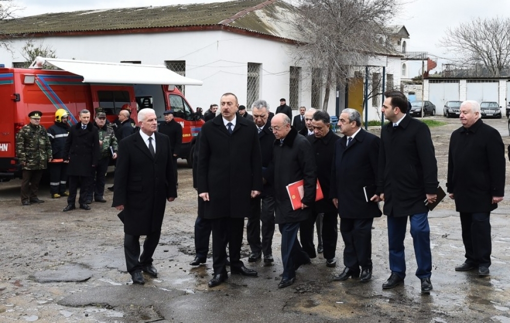 Le président Ilham Aliyev s’est rendu au Centre de toxicomanie à la suite d’un incendie meurtrier