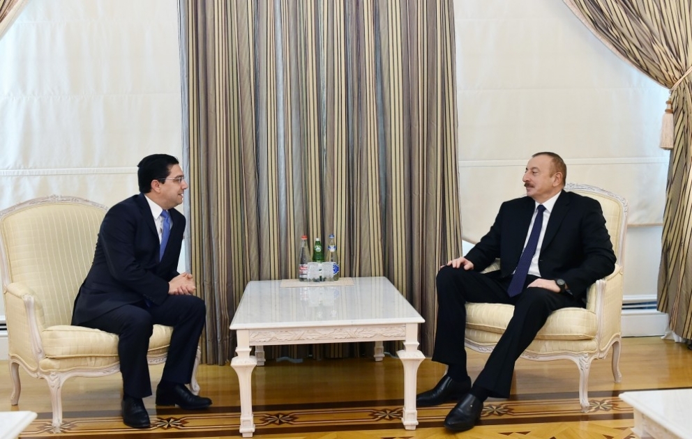 Prezident İlham Əliyev Mərakeşin xarici işlər və beynəlxalq əməkdaşlıq nazirinin başçılıq etdiyi nümayəndə heyətini qəbul edib
