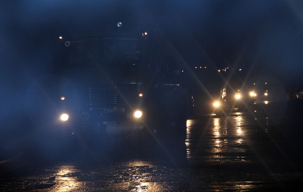 Les unités militaires se sont déplacées pendant la nuit en marge des exercices