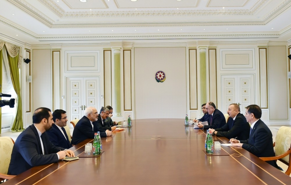 Prezident İlham Əliyev İranın xarici işlər nazirinin başçılıq etdiyi nümayəndə heyətini qəbul edib