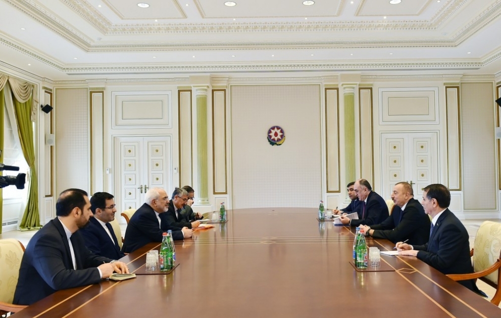 President Ilham Aliyev received delegation led by Iranian FM
