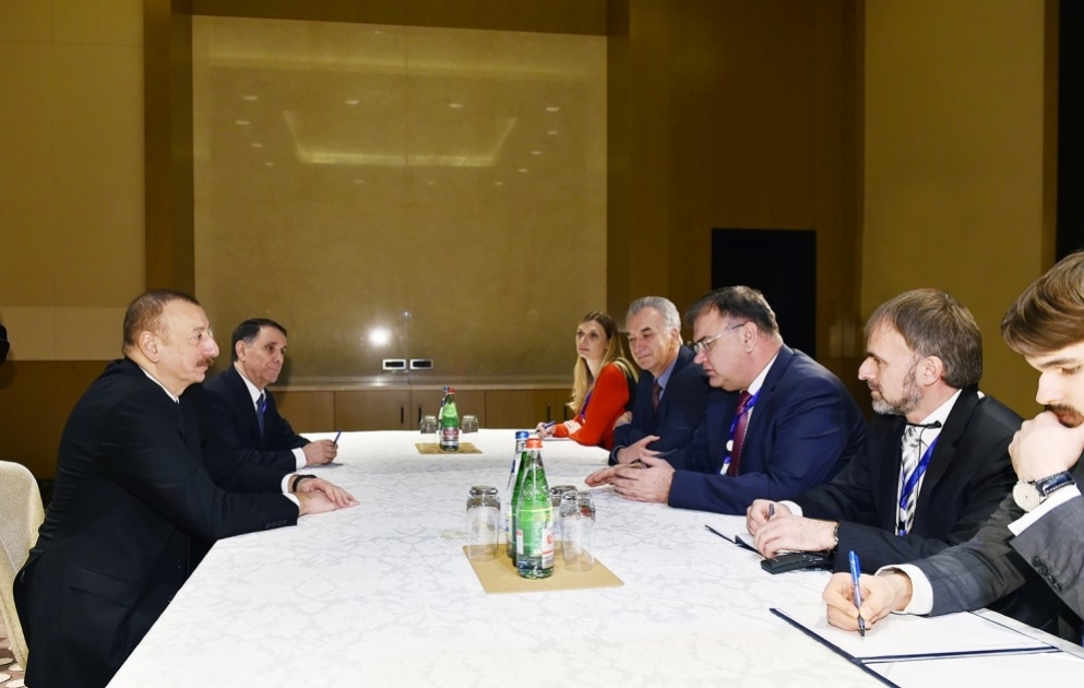 Treffen von Staatspräsident Ilham Aliyev mit Mitglied des Staatspräsidiums von Bosnien-Herzegowina