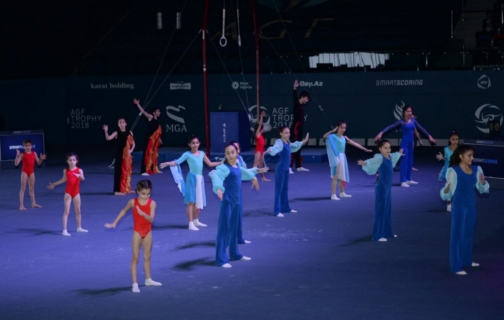 İdman gimnastikası üzrə dünya kuboku yarışlarının açılış mərasimi olub