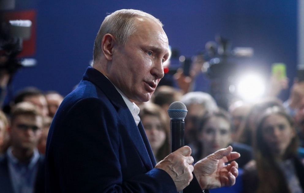Seçici səslərinin 99 faizi yoxlanılıb, Vladimir Putin 76,65 faiz səslə liderdir