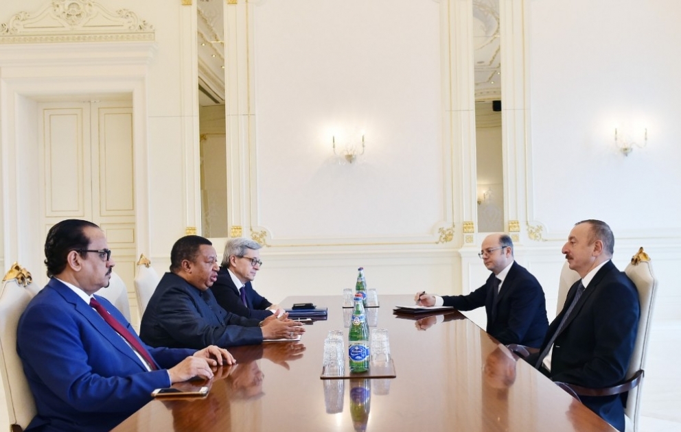 Le président Ilham Aliyev a reçu une délégation menée par le secrétaire général de l'OPEP