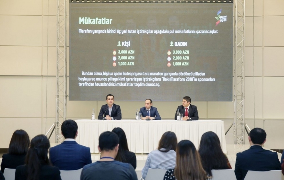 “Bakı Marafonu-2018”in Təşkilat Komitəsinin mətbuat konfransı keçirilib