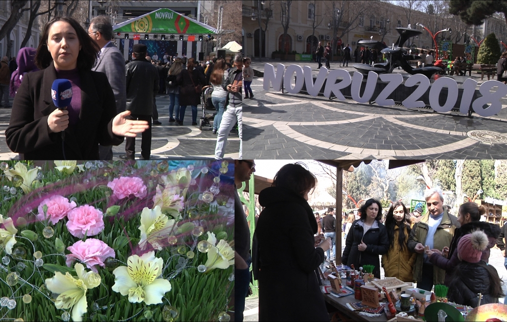 Bakının mərkəzində bayram coşğusu
