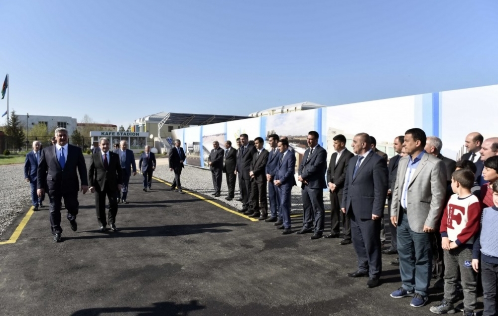 Beyləqan Olimpiya İdman Kompleksinin təməli qoyulub