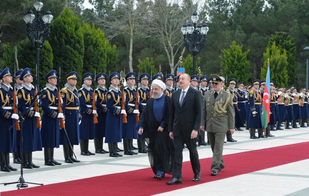 Official welcome ceremony was held for Iranian President Hassan Rouhani