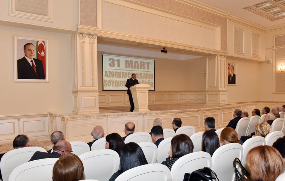 Sumqayıtda azərbaycanlıların soyqırımının 100 illiyinə həsr olunmuş elmi-nəzəri konfrans keçirilib