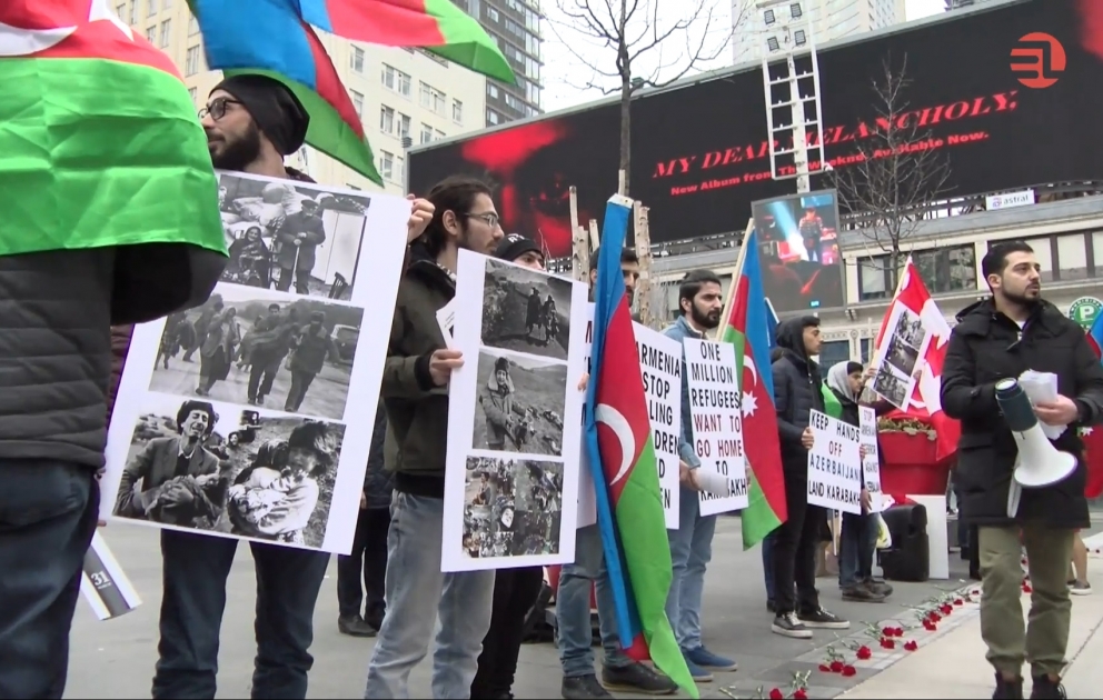 Les communautés azerbaïdjanaise et turque organisent une action de protestation au Canada