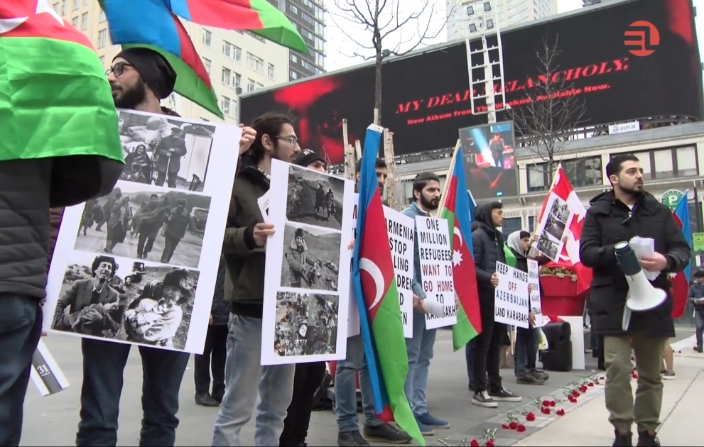 Rally staged in Canada to commemorate Day of Genocide of Azerbaijanis