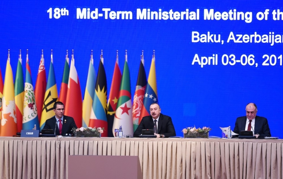 Opening ceremony of Mid-Term Ministerial Conference of Non-Aligned Movement held in Baku 
President of Azerbaijan Ilham Aliyev attended the opening ceremony