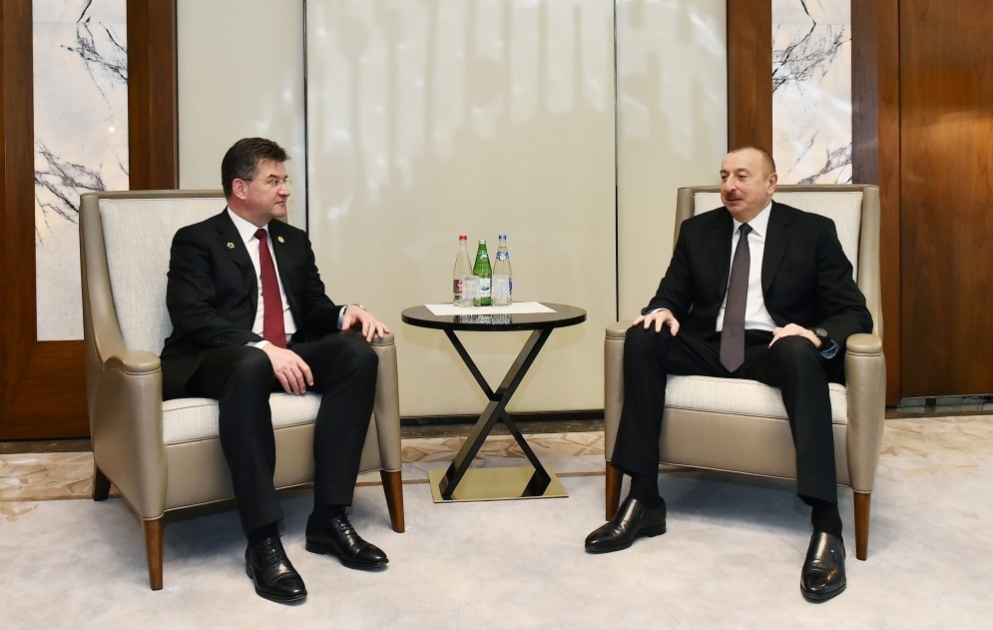 Le président de l’Assemblée générale des Nations Unies reçu par le président Ilham Aliyev à Bakou