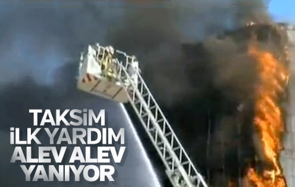İstanbulda xəstəxana yanır