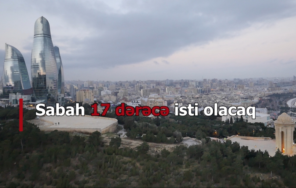Sabah 17 dərəcə isti olacaq