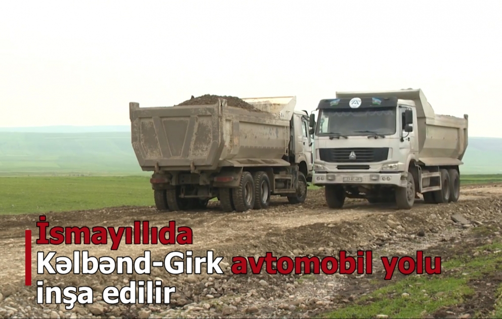 İsmayıllıda 14 km uzunluğunda avtomobil yolu inşa edilir