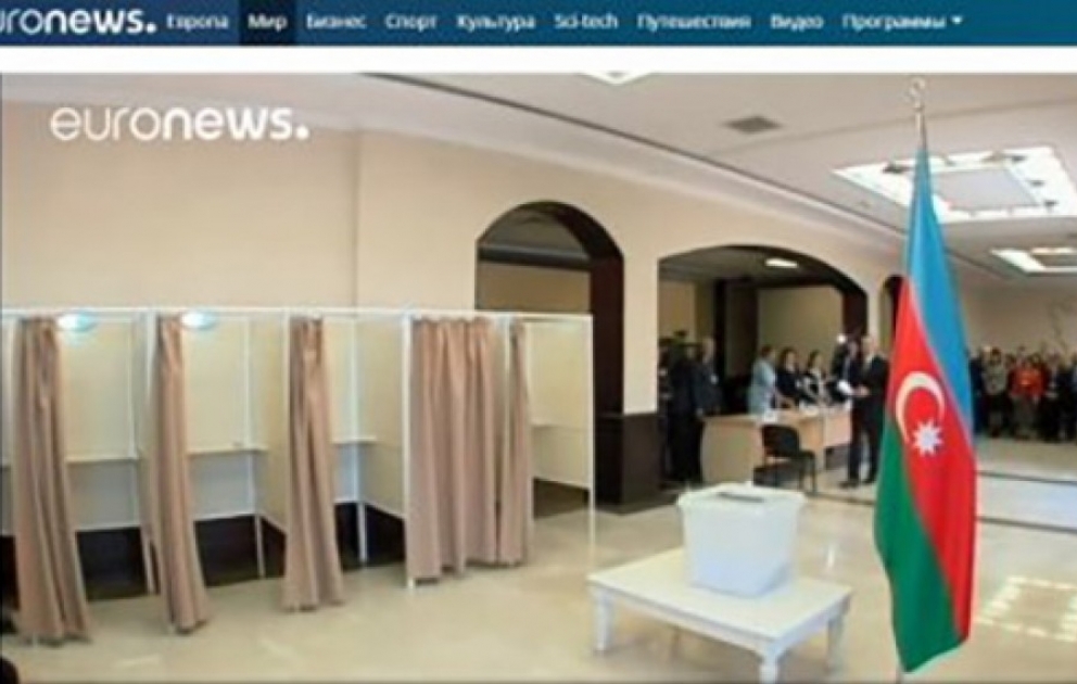 “Euronews” Azərbaycandakı prezident seçkiləri ilə bağlı reportaj yayımlayıb