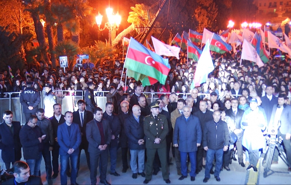 YAP prezident seçkilərinin başa çatması ilə bağlı Sahil bağında təntənəli tədbir keçirib