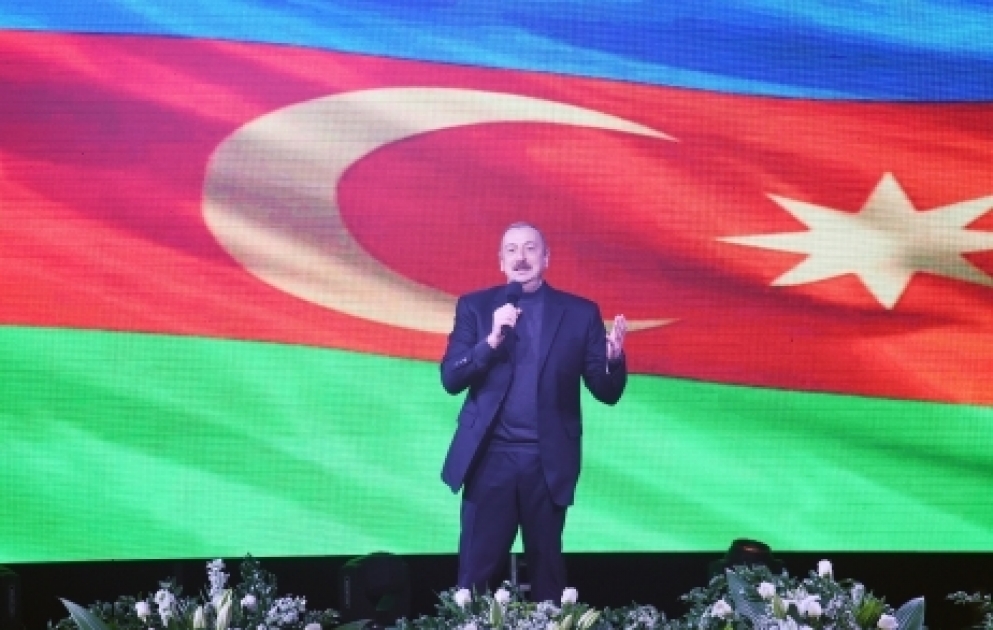 Un concert organisé à Bakou à l’occasion de la large victoire d’Ilham Aliyev à la présidentielle