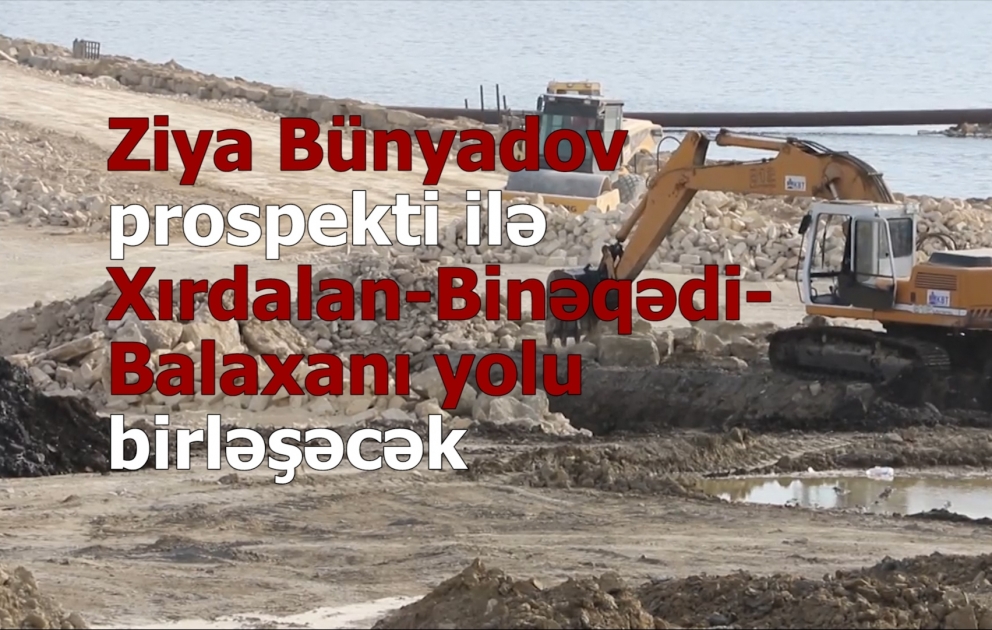 Ziya Bünyadov prospekti ilə Xırdalan-Binəqədi-Balaxanı avtomobil yolunu birləşdirən yeni yol tikilir