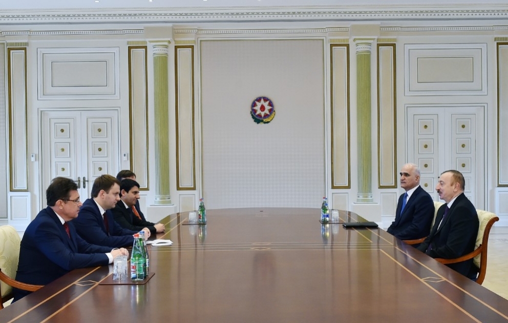 President Ilham Aliyev received Russian minister of economic development