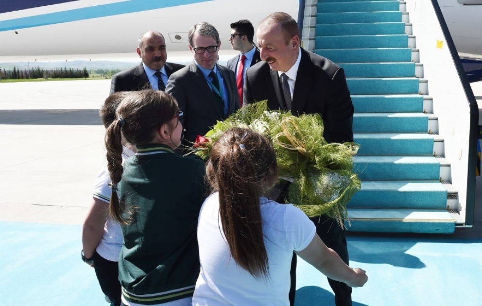 President Ilham Aliyev arrived in Turkey on an official visit