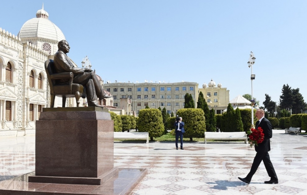 Azərbaycan Prezidenti İlham Əliyev Xaçmaz rayonuna səfərə gəlib