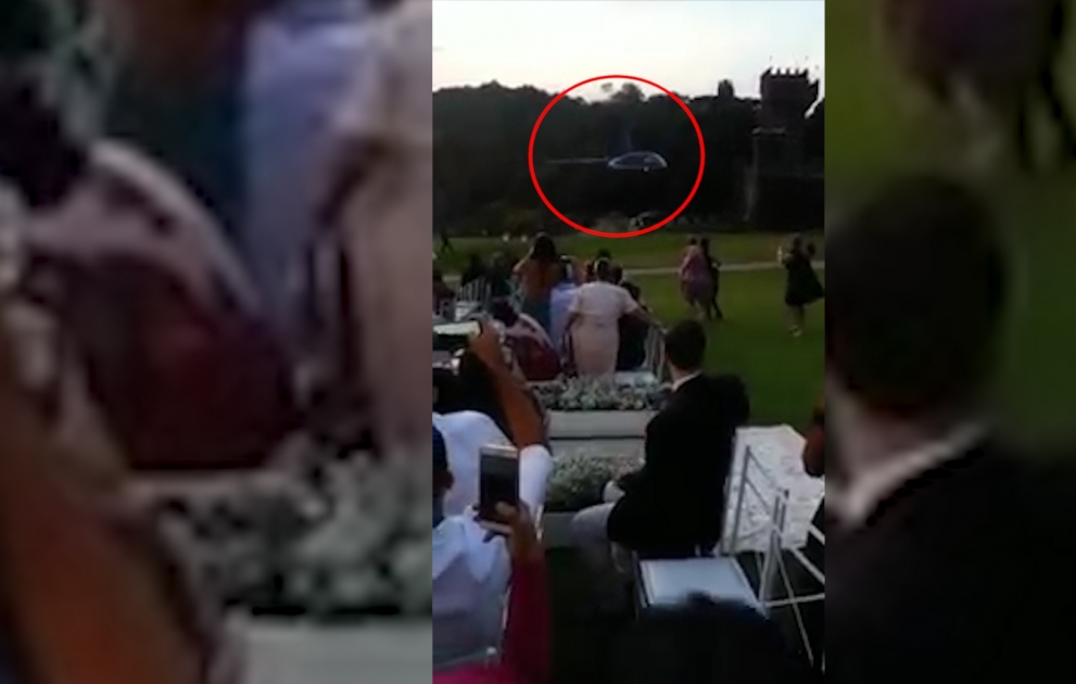 Gəlini toya gətirən helikopter qəzaya uğradı