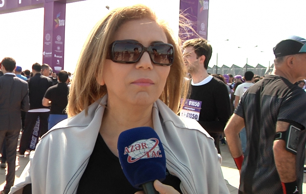Bahar Muradova: Bakı marafonu böyük əhəmiyyətə malik təşəbbüsdür