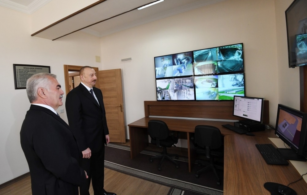 Президент Ильхам Алиев принял участие в открытии Комплекса очистных сооружений города Нахчыван