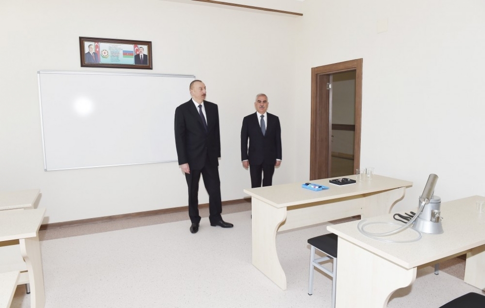 President Ilham Aliyev inaugurated secondary school No 6 in Garakhanbayli administrative district, Nakhchivan