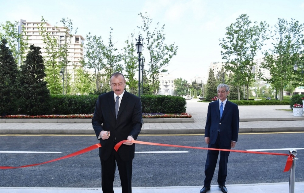 President Ilham Aliyev inaugurated new administrative building of New Azerbaijan Party