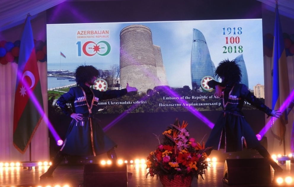 Azərbaycan Xalq Cümhuriyyətinin 100 illiyi münasibətilə Kiyevdə rəsmi qəbul keçirilib