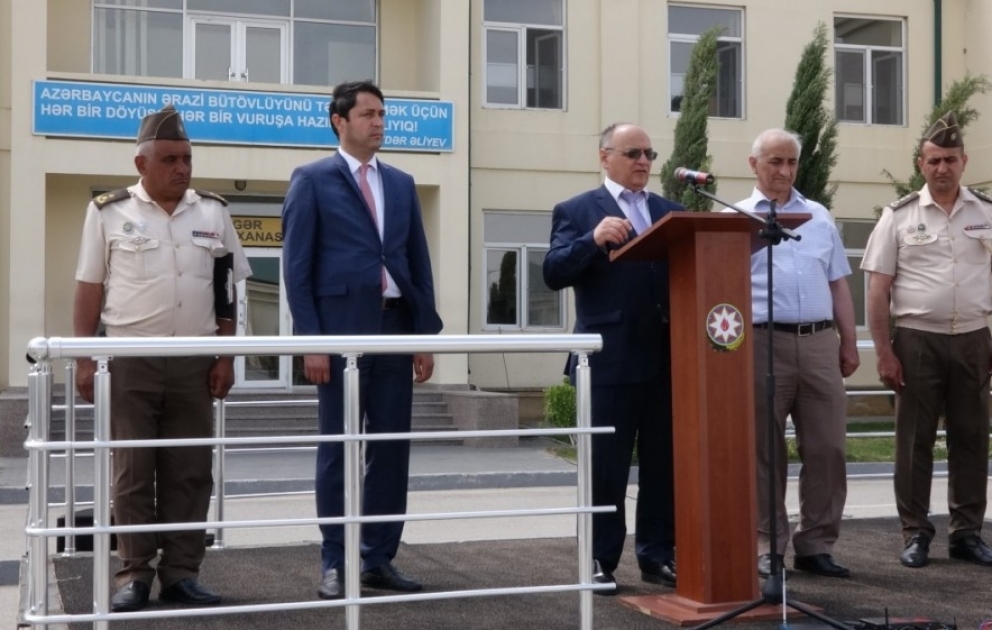 Cümhuriyyətin 100 illiyi münasibətilə FHN-in Mülki Müdafiə Qoşunlarının “N” saylı hərbi hissəsində tədbir keçirilib
