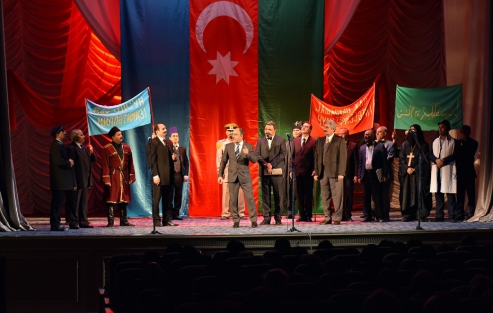 Sumqayıtda Xalq Cümhuriyyətinin 100 illiyi qeyd olunub