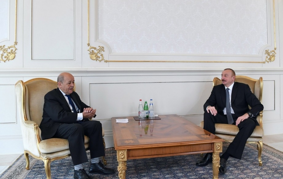 President Ilham Aliyev received French minister of Europe and foreign affairs