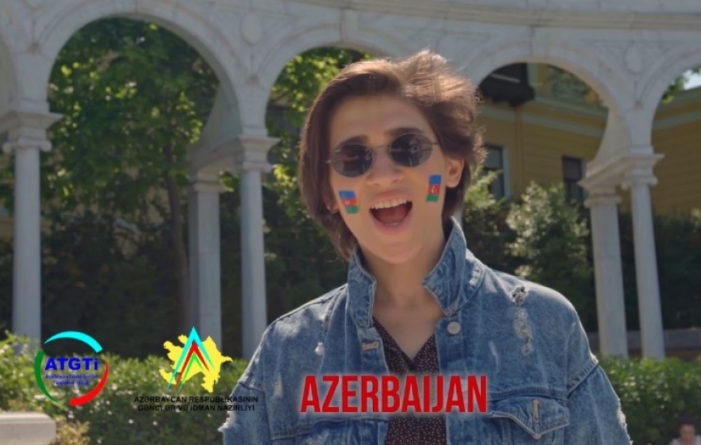 Azərbaycanın dövlət himni beynəlxalq mahnı müsabiqəsi iştirakçılarının ifasında