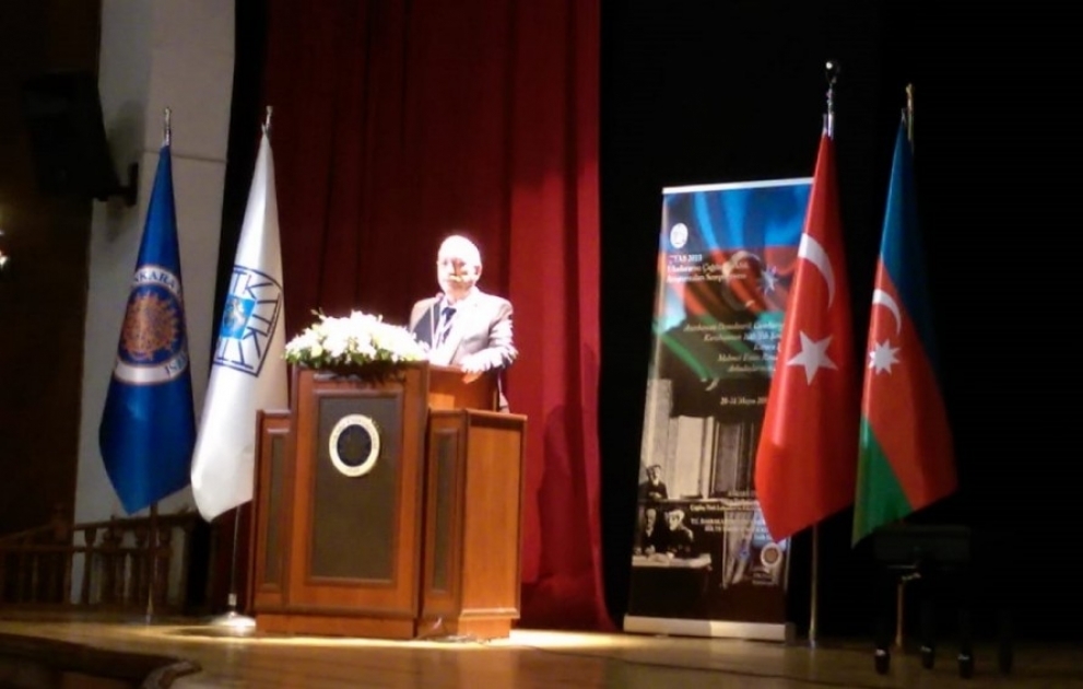 Ankarada Azərbaycan Xalq Cümhuriyyətinin 100 illiyinə həsr olunan simpozium keçirilir